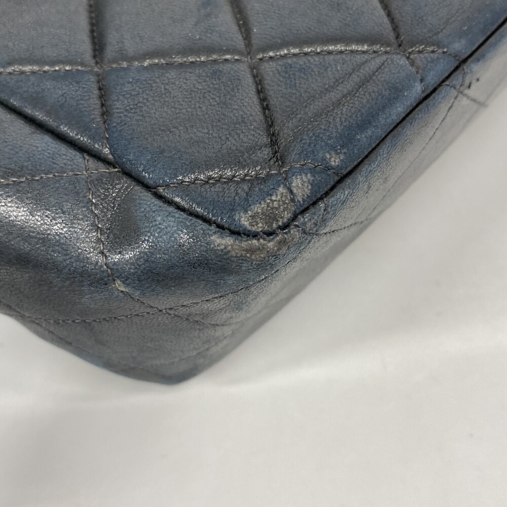 Chanel Shoulder Bag, Large Matelassé, Double Chain, Lambskin, Black, Women's - Picture 6 of 13